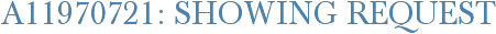 A11970721: Showing Request