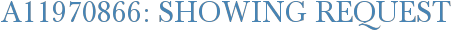 A11970866: Showing Request