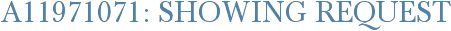 A11971071: Showing Request