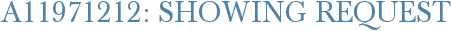 A11971212: Showing Request