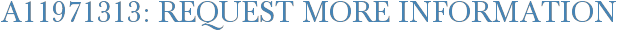 A11971313: Request More Information