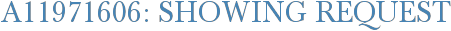 A11971606: Showing Request