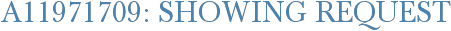 A11971709: Showing Request