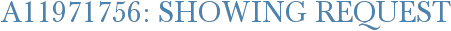 A11971756: Showing Request