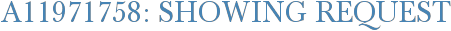 A11971758: Showing Request