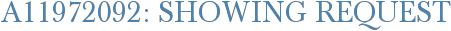 A11972092: Showing Request