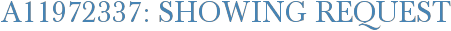A11972337: Showing Request