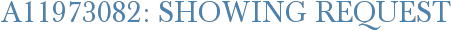 A11973082: Showing Request