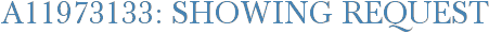 A11973133: Showing Request
