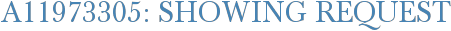 A11973305: Showing Request