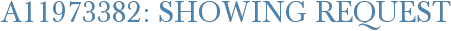 A11973382: Showing Request