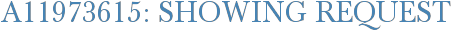 A11973615: Showing Request