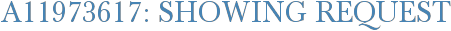 A11973617: Showing Request