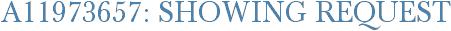 A11973657: Showing Request