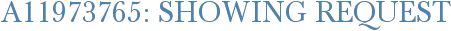 A11973765: Showing Request