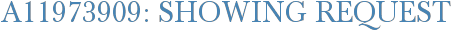 A11973909: Showing Request