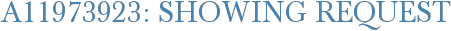 A11973923: Showing Request