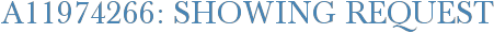 A11974266: Showing Request