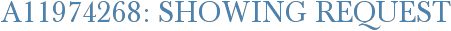 A11974268: Showing Request