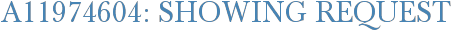 A11974604: Showing Request