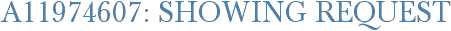 A11974607: Showing Request