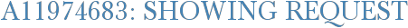 A11974683: Showing Request