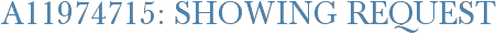 A11974715: Showing Request