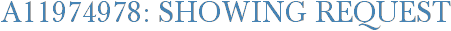 A11974978: Showing Request