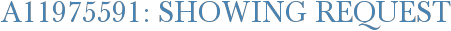 A11975591: Showing Request