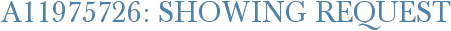 A11975726: Showing Request