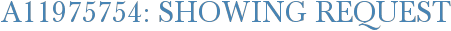 A11975754: Showing Request