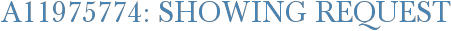 A11975774: Showing Request