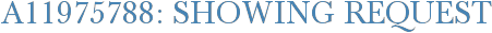 A11975788: Showing Request