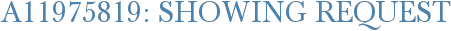 A11975819: Showing Request