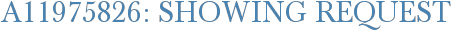 A11975826: Showing Request