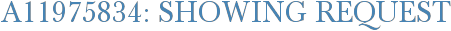 A11975834: Showing Request