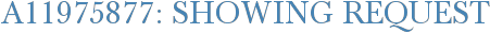 A11975877: Showing Request