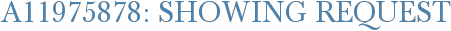 A11975878: Showing Request
