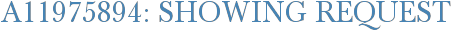 A11975894: Showing Request
