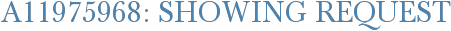 A11975968: Showing Request