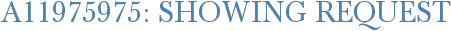 A11975975: Showing Request