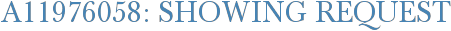 A11976058: Showing Request