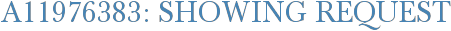 A11976383: Showing Request