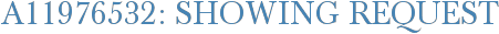 A11976532: Showing Request