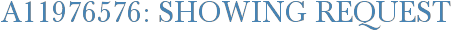 A11976576: Showing Request