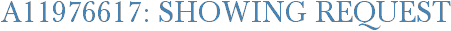 A11976617: Showing Request