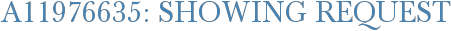 A11976635: Showing Request