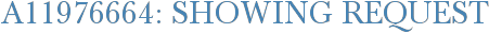 A11976664: Showing Request