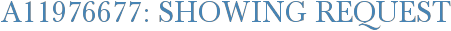 A11976677: Showing Request