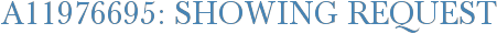 A11976695: Showing Request